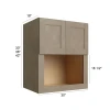 Manatee Gray - RTA Microwave Wall Cabinet 30" x 36"
