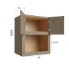 Manatee Gray - RTA Microwave Wall Cabinet 30" x 36"