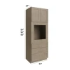 Manatee Gray - RTA Universal Oven Cabinet 33" x 84"