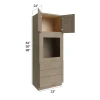 Manatee Gray - RTA Universal Oven Cabinet 33" x 90"