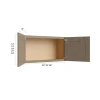 Manatee Gray - RTA Bridge Wall Cabinet 30" x 21"