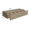 Manatee Gray - RTA Spice Drawer Wall Cabinet