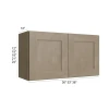 Manatee Gray - RTA Bridge Wall Cabinet 36" x 15"