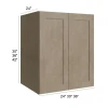 Manatee Gray - RTA Utility Wall Cabinet 36" x 36" x 24"