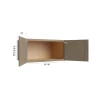 Manatee Gray  - RTA Refrigerator Wall Cabinet 36" x 24"