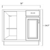 Blind Corner Base Cabinet 36