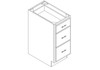 Drawer Base Cabinet 15" right view Drawer Base Cabinet 15" right view