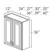 Wall Cabinet 24" x 36" Wall Cabinet 24" x 36"