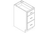 Drawer Base Cabinet 15" right view