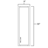 Wall Cabinet 09" x 30"