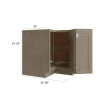 Manatee Gray  - Assembled Lazy Susan Corner Base Cabinet 36"