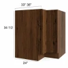 Smokehouse Hickory -  RTA Lazy Susan Base Cabinet 33" x 12"