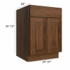 Smokehouse Hickory- RTA Base Cabinet 24"