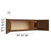Smokehouse Hickory - RTA Bridge Wall Cabinet 36" x 15"
