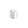 Smokehouse Hickory - Assembled Microwave Wall Cabinet 30" x 42"