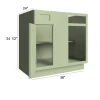 Tranquil Green - Assembled Blind Corner Base Cabinet 36"