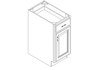Base Cabinet 15" right view