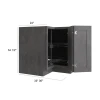Westport -  Assembled Lazy Susan Base Cabinet 33" x 12"