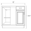 Double Door Cabinet for Pantry
