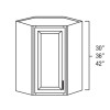 24" x 42" wall diagonal with plain glass