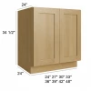 Burnt Sugar Shaker - RTA  Full Height Base 42"
