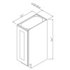 Whitetail Buck Shaker - RTA Utility Base Cabinet 18" x 54" x 24"