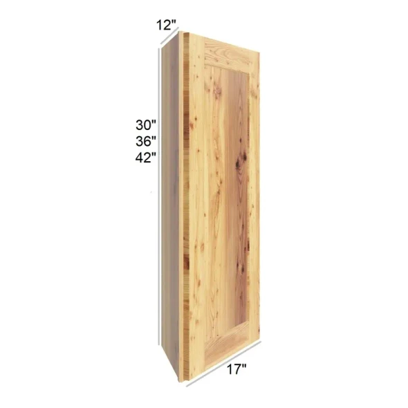 Whitetail Buck Shaker - RTA Angled End Wall Cabinet 12" x  42"