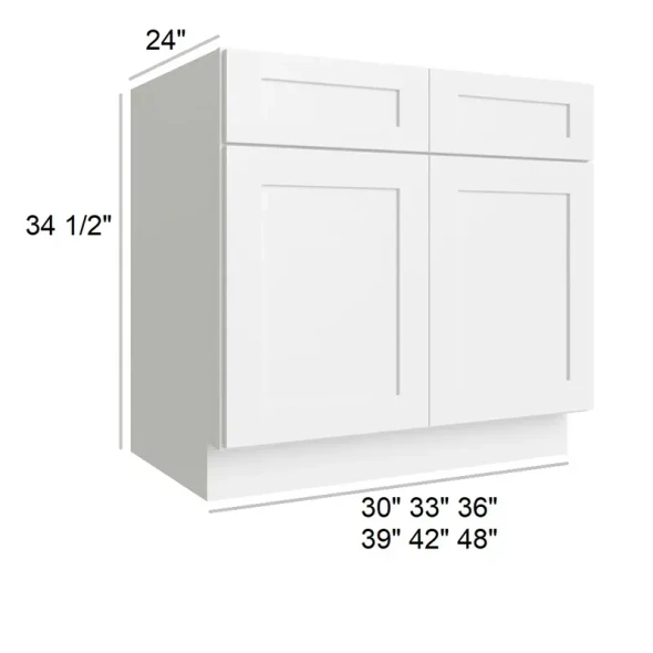 Arctic Polar White  - RTA Base Cabinet 36"