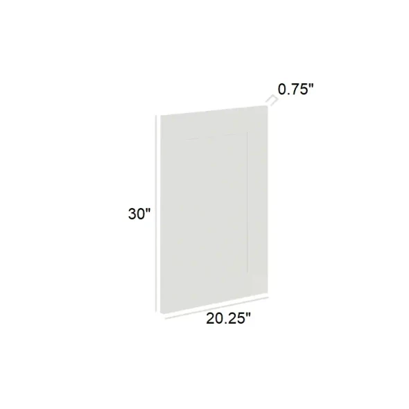 Arctic Polar White - Matching Vanity End Panel