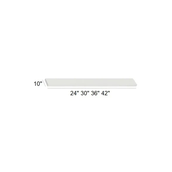 Arctic Polar White - Free Floating Shelf 30"