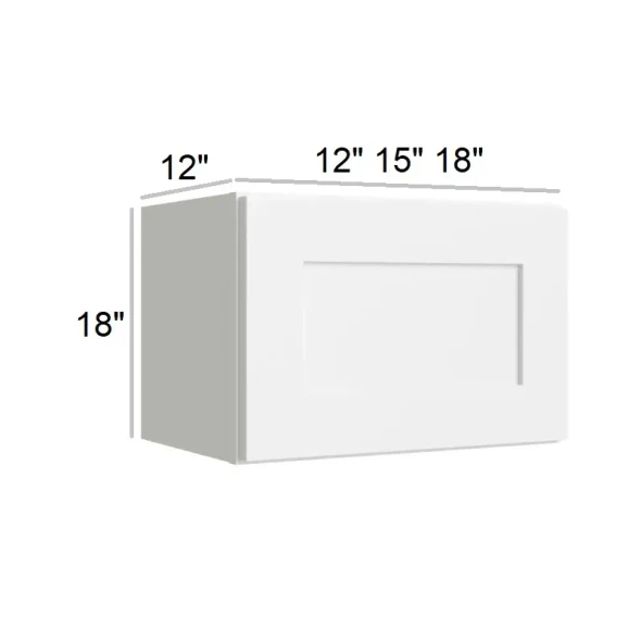 Arctic Polar White - RTA Wall Cabinet 15" x 18"