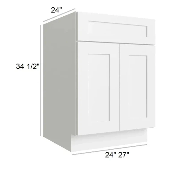 Arctic Polar White -  RTA Base Cabinet 27"