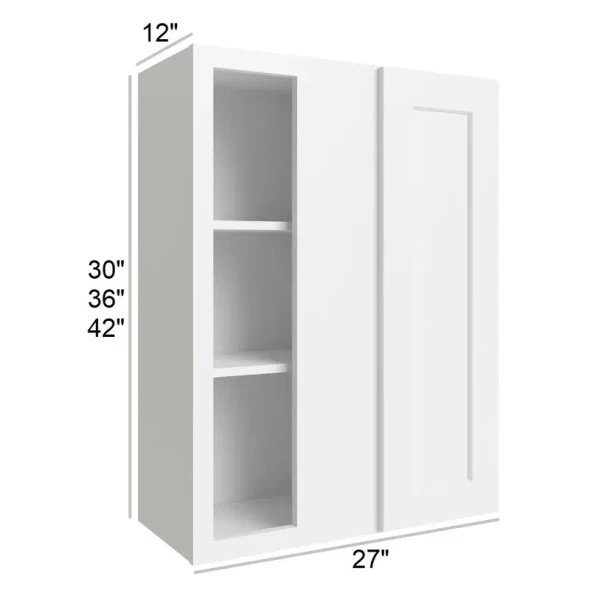 Arctic Polar White -  RTA Wall Blind Corner Cabinet 27" x 30"