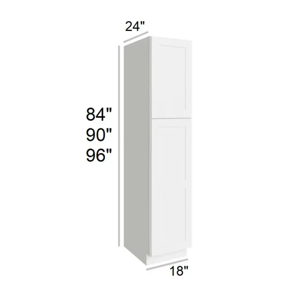 Arctic Polar White -  RTA Utility Cabinet 18" x 96"