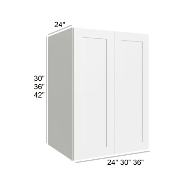 Arctic Polar White -  RTA Utility Wall Cabinet 36" x 30" x 24"