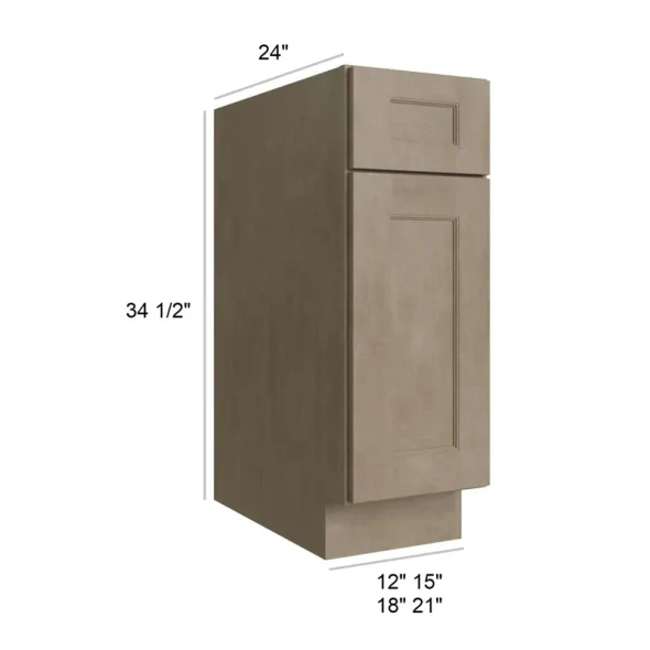 Manatee Gray - RTA Base Cabinet 15"