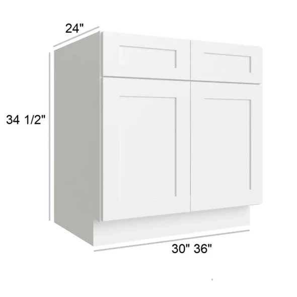 Arctic Polar White - RTA Sink Base Cabinet 33"
