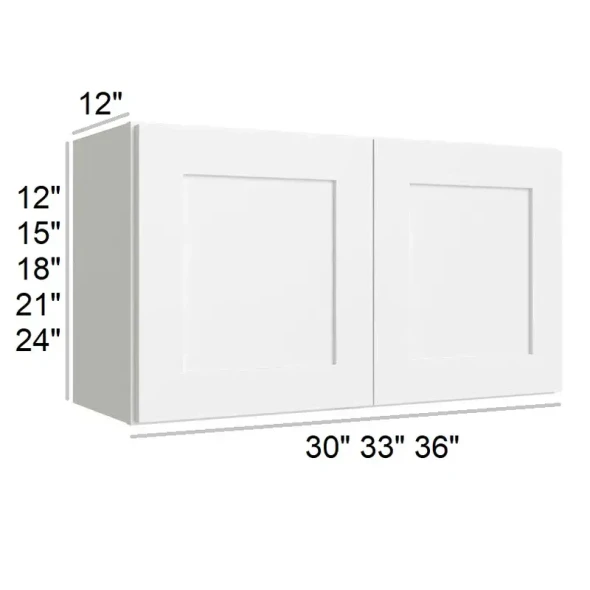 Arctic Polar White - RTA Refrigerator Wall Cabinet 36" x 24"