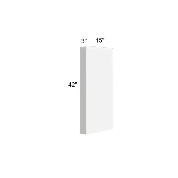 Arctic Polar White - RTA Wall End Panel