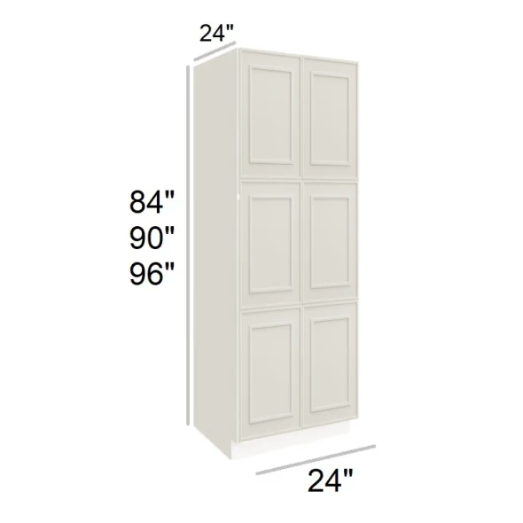 Silk Ivory - RTA Utility Cabinet 24" x 96"