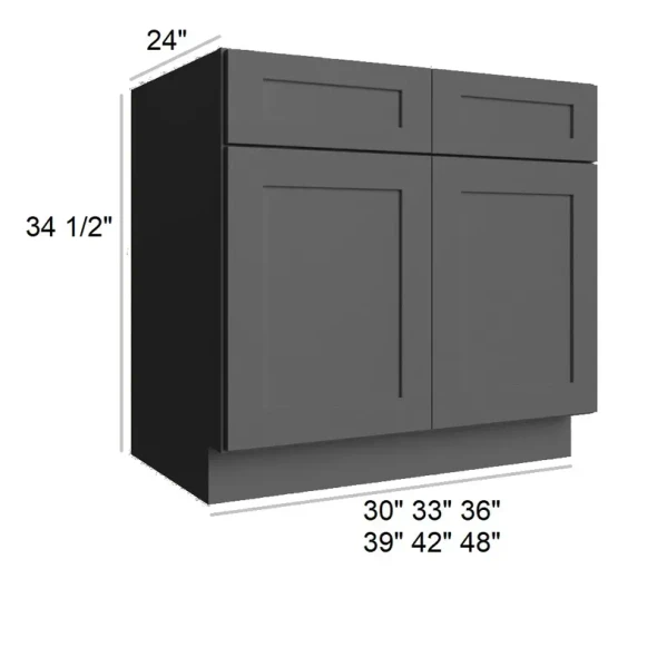 Ebony Shaker -  RTA Base Cabinet 36"