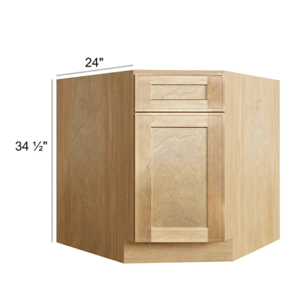 Coastal Rye - RTA Diagonal Corner Sink Base Cabinet 36"