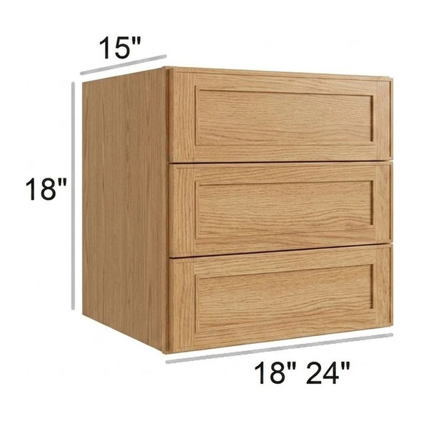 Coastal Rye - RTA Wall 3 Drawers 24"
