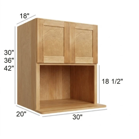 Coastal Rye - RTA Microwave Wall Cabinet 30" x 30"