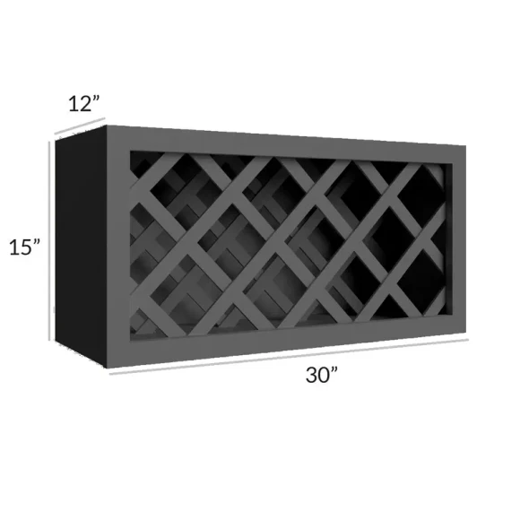 Ebony Shaker - RTA Latice Wine Rack