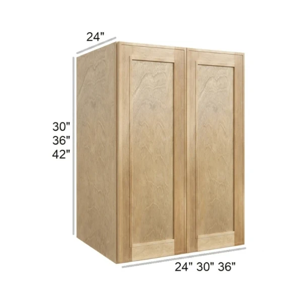 Coastal Rye - Assembled  Utility Wall Cabinet 30" x 42" x 24"