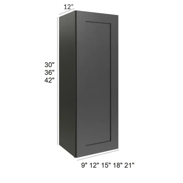 Ebony Shaker - RTA Wall Cabinet 18" x 42"