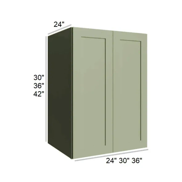 Tranquil Green - RTA Utility Wall Cabinet 24" x 42" x 24"