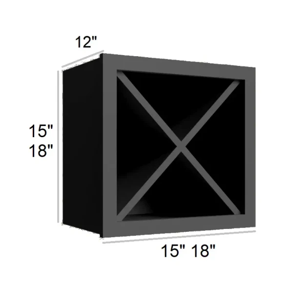 Ebony Shaker - Wine Storage Cube  18x18