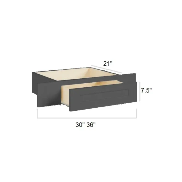 Ebony Shaker - RTA Under Counter Knee Drawer 36